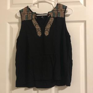 Forever 21 Embroidered Tank
